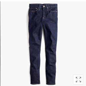 Jcrew high-rise toothpick jean in classic rinse